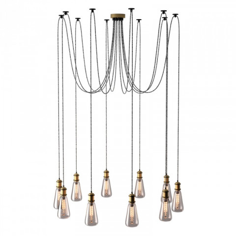 Suspension laiton industrial 10 ampoules 200 cm