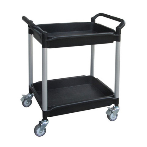 Servante polyvalente 180 kg 2 plateaux avec rebords sr2 stockman