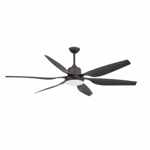 Ventilateur de plafond avec lumière marron tilos 2 ampoules