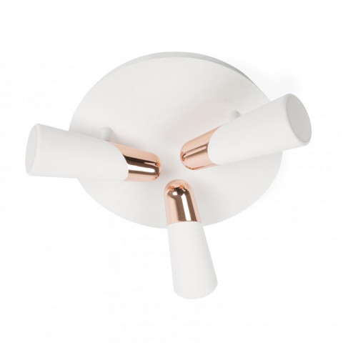 Plafonnier blanc lao 3 ampoules