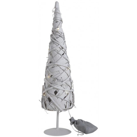 Sapin bois et leds à poser