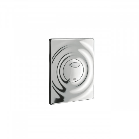 Grohe 38963000 wave plaque de déclenchement pour chasse d'eau, 2 volumes, start/stop chrome