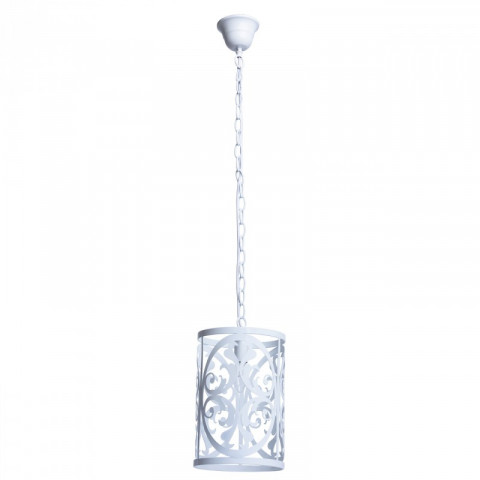 Suspension blanche country 1 ampoule 110 cm