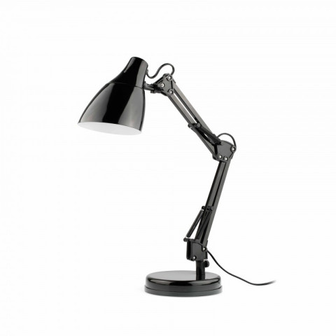Lampe de bureau noire gru 1 ampoule