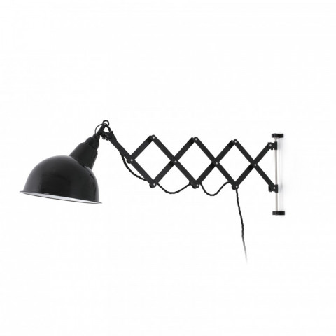 Aplique murale noire ras 1 ampoule