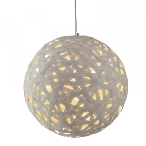 Suspension 50 cm avalon, rotin blanc