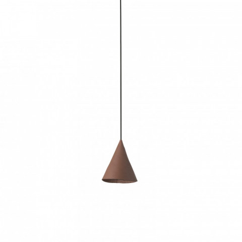 Suspension cuir marron fada