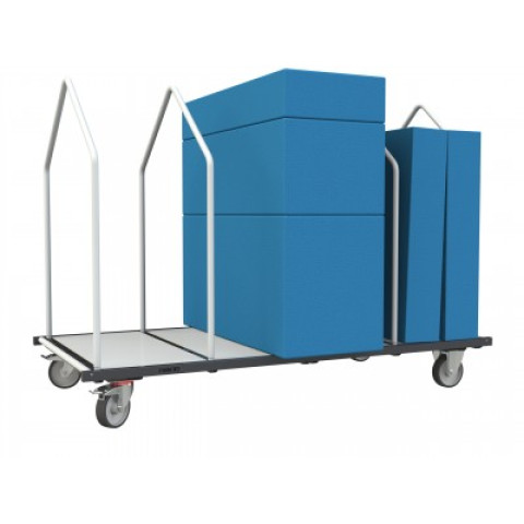 Chariot modulaire tube 4 ridelles 1960 x 1000 mm 400 kg - 800007640