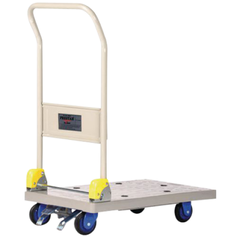 Chariot dossier repliable Prestar® avec frein plateau polypropylène 150 kg - 805007170