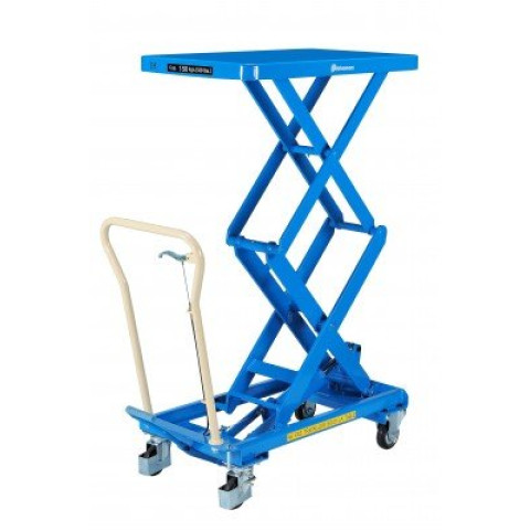 Table élévatrice manuelle Bishamon® double ciseaux, 150 kg