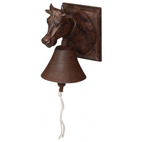 Cloche de porte fonte tête vache
