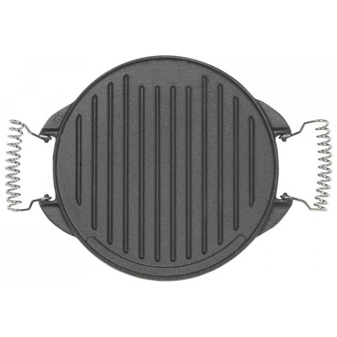 Plancha ronde reversible en fonte