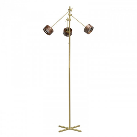 Lampadaire doré megapolis 3 ampoules 152 cm