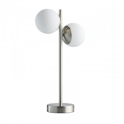 Lampe de table argentée techno   47.5 cm