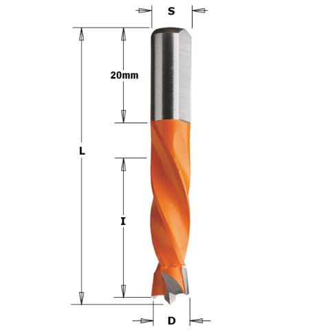 MECHE A TOURILLON HM DR D=8X55.5 S=8X20 306.080.11