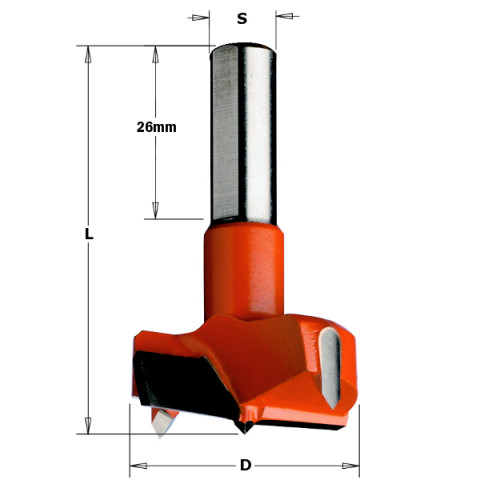 Hm-meche a faconner d=38x57 z=2+2 s=10x26 g. 317.380.12