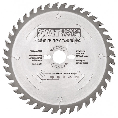 LAME CIRCULAIRE 450X3.8X30   Z=54 ATB 15° 285.054.18M
