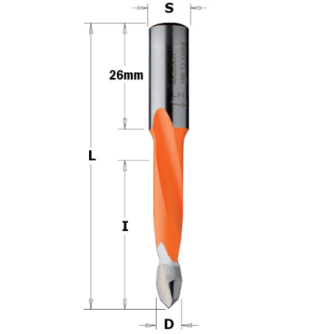 Mèche pour perçage passant hw s=10x26 d=6x35x70   ga 314.060.42