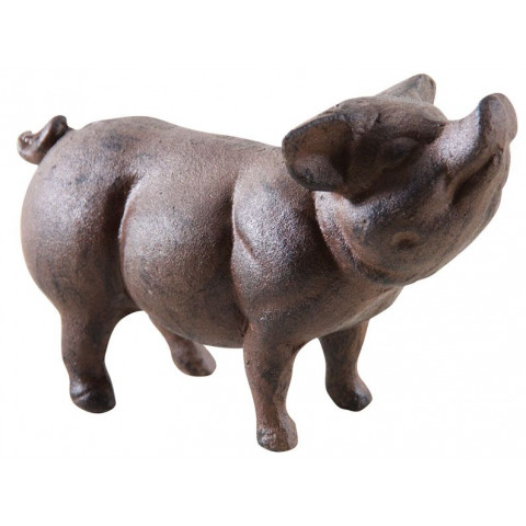 Cochon déco en fonte