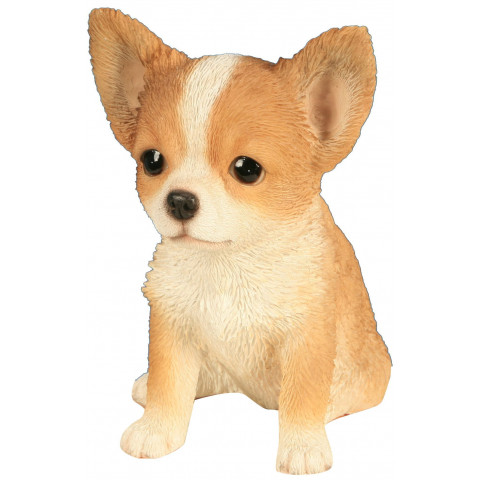 Bébé chiwawa en résine 16 cm