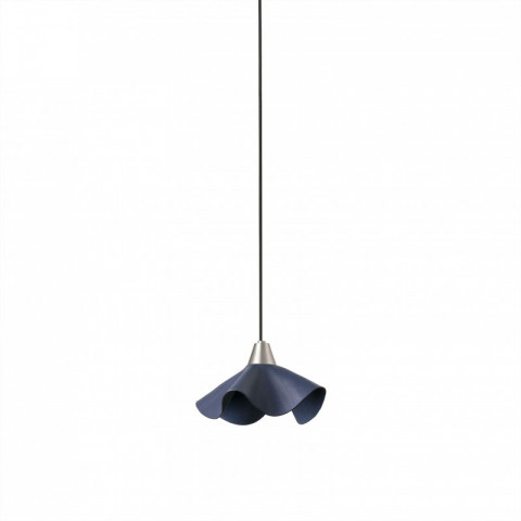 Suspension cuir bleu helga