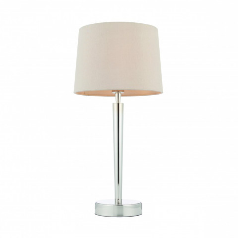 Lampe syon, nickel brillant, avec abat-jour