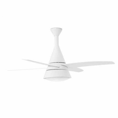 Ventilateur de plafond avec lumière blanc wind 2 ampoules