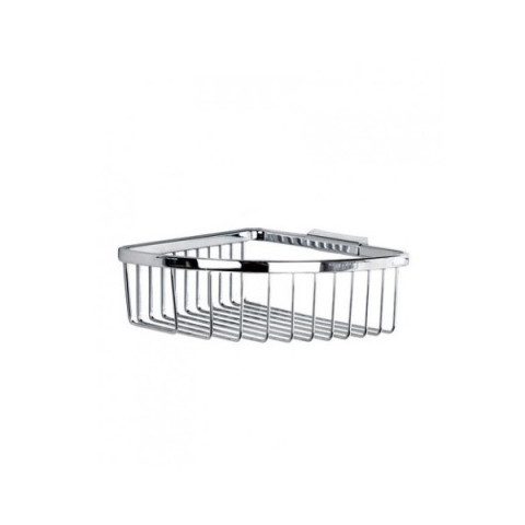Panier d'angle détachable en laiton chromé 19x19x8 cm r90ceste0g novellini