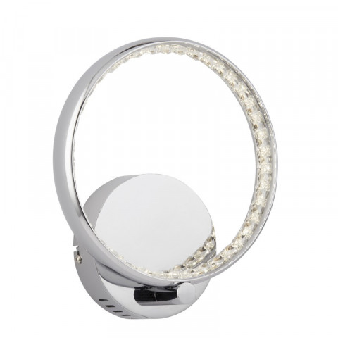 Applique rings, en chrome et cristal