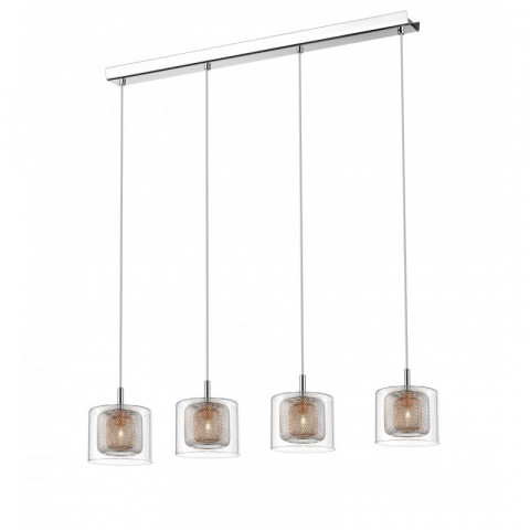 Suspension cuivre kingston 4 lumières