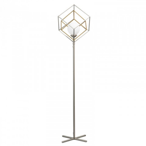 Lampadaire argenté neoclassic   168 cm