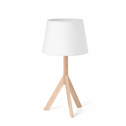 Lampe de table blanche hat 1 ampoule