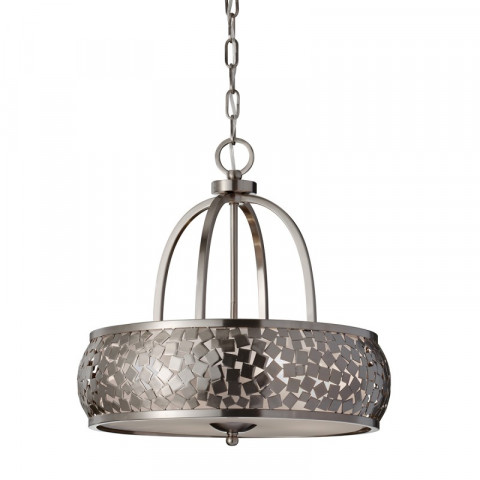 Suspension zara, acier brossé, 4 ampoules, 48 cm