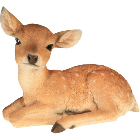 Bambi en résine couché 32 cm