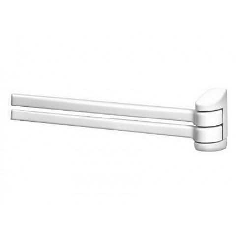 Porte serviette double blanc polypropylàne