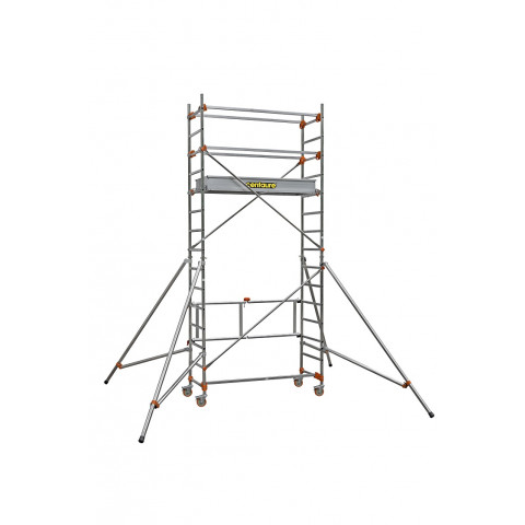 Echafaudage roulant aluminium base pliante 4.8 m, cent504715