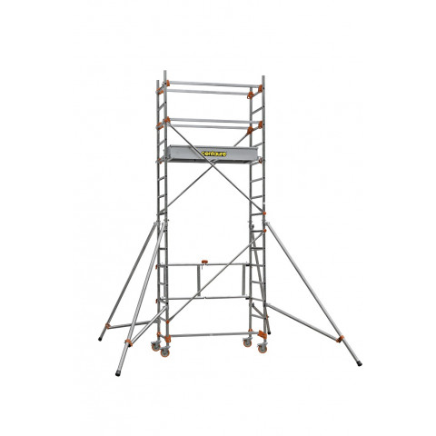 Echafaudage roulant aluminium base pliante 4.8 m, cent504735