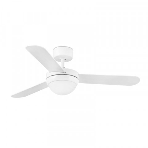 Ventilateur de plafond avec lumière blanc feroe 2 ampoules