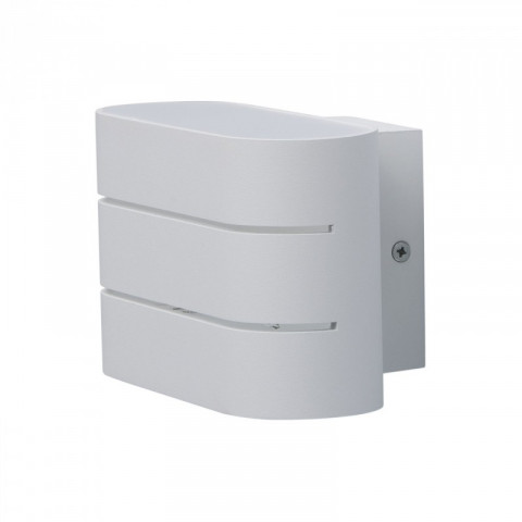 Applique murale blanche techno 2 ampoules 9 cm