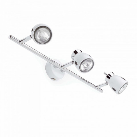 Spot blanc mika 3 ampoules h14,5 cm