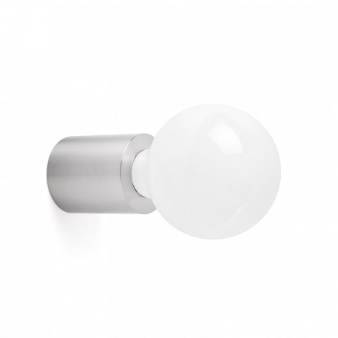 applique murale nickel mat ten 1 ampoule