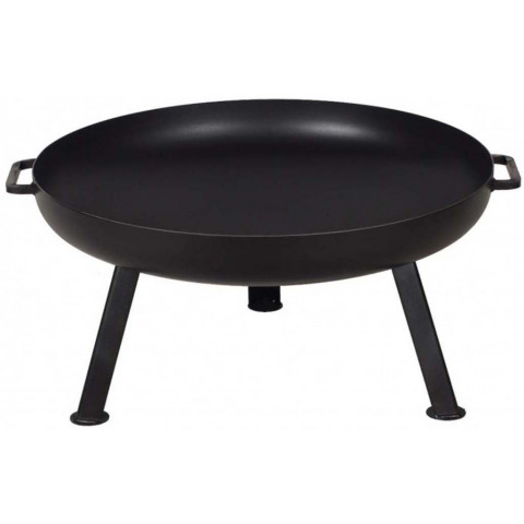 Brasero rond en acier peint 3 pieds fins 70 cm
