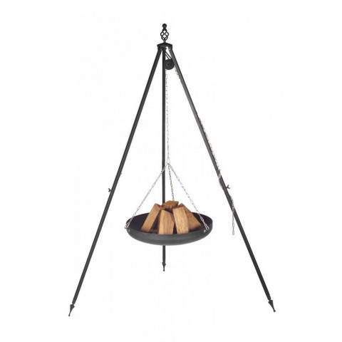 Brasero sur trépied en acier 80 cm