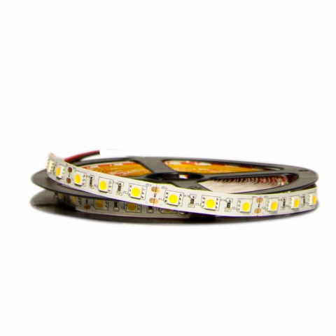 Ruban led 12v 5m smd5050 ip20 60led/m - couleur eclairage : blanc chaud 2300k - 3500k