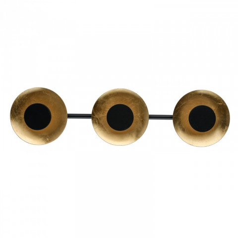 Spot doré techno 3 ampoules 11 cm
