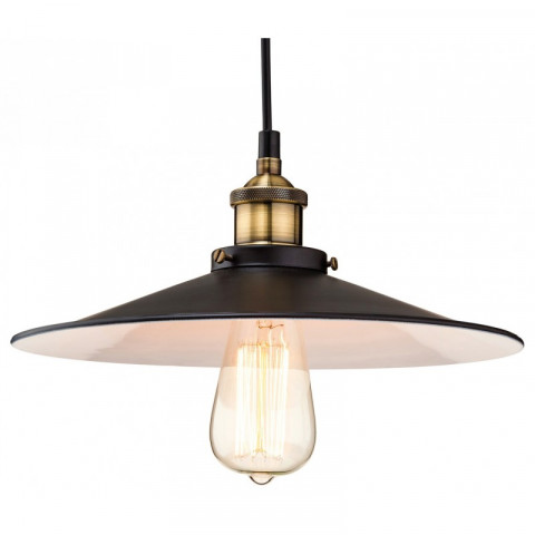 Suspension empire, noir / laiton antique