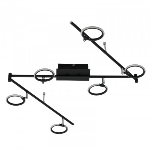 Spot noir techno 6 ampoules 22 cm