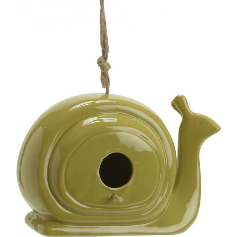 Nichoir escargot en porcelaine