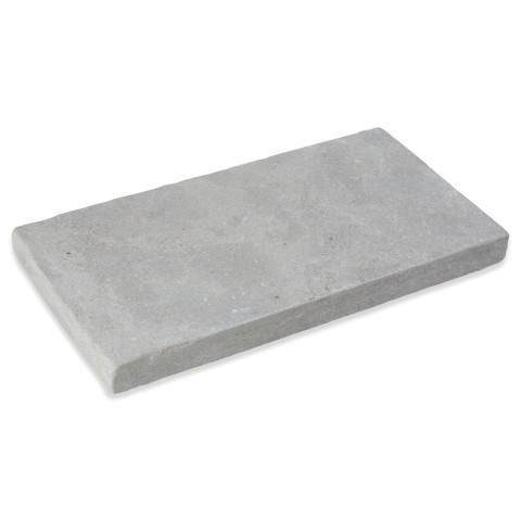 Margelle de piscine 61x33x5cm pierre naturelle atlas gris bord droit