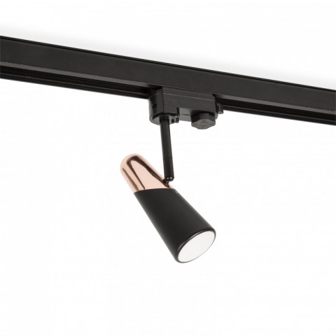 Projecteur sur rail noir lao